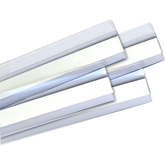 Set of 4 Door Bottom Draft Stoppers -36" Clear Vinyl Sweeps