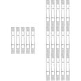 thumbnail image 1 of Set of 4 Door Frame Buckle Sliding Lock Reinforcement Silver, 1 of 8