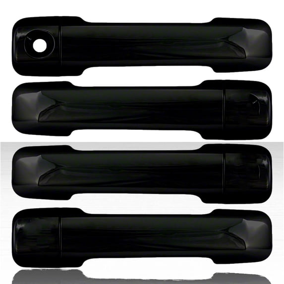 Set of 4 Door Handle Covers for 2008-2020 Toyota Sequoia - Gloss Black