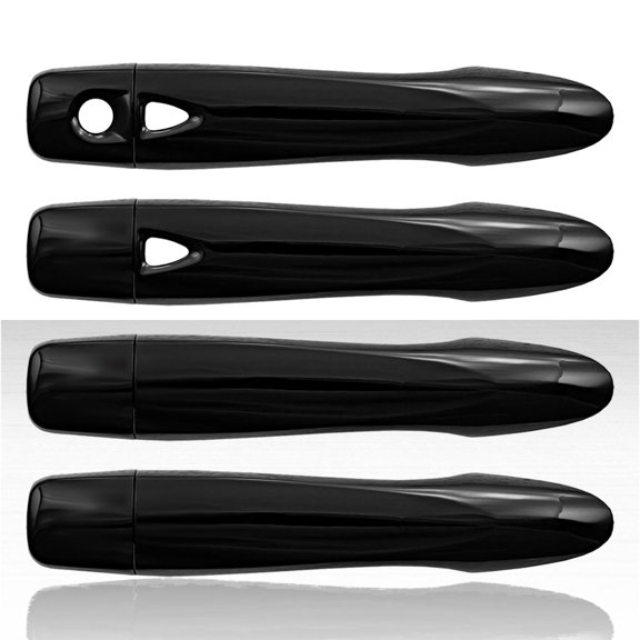Set of 4 Door Handle Covers for 2016-2019 Toyota Prius - Gloss Black w/Smart Key