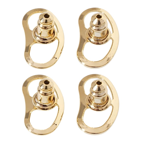 Set of 4 Earring Backs with Lift Support Earrings Backings for Drooping Ears Replacements for Studs Ear Lobes Support