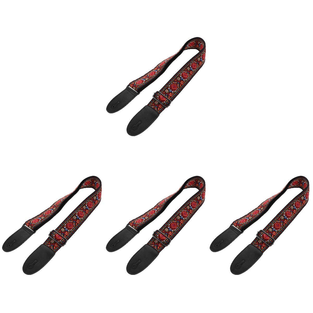 Set of 4 Electric Guitar Strap Shoulder Bag Bass Ukulele Mens Girdle