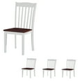 thumbnail image 1 of Set of 4 Elegant Side Chair, Upholstered Dining Chairs with High Back, Decorative Home Furniture (White), 1 of 6