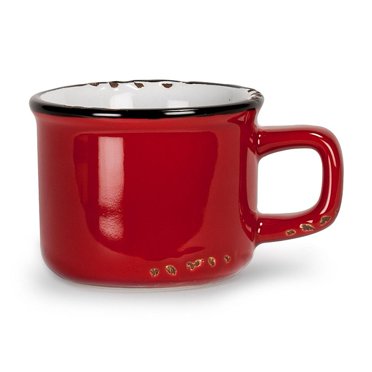 Set of 4 Enamel Look Espresso Mug