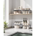 thumbnail image 1 of Set of 4 Expandable Stackable Metal Spice Racks, Cabinet & Countertop Shelf Organizers, Silver Kitchen Shelf Risers, 1 of 6
