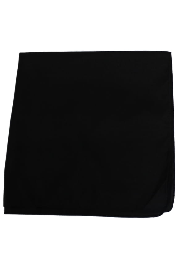 Set of 4 Extra Large Men's Handkerchiefs Super Soft (Black)