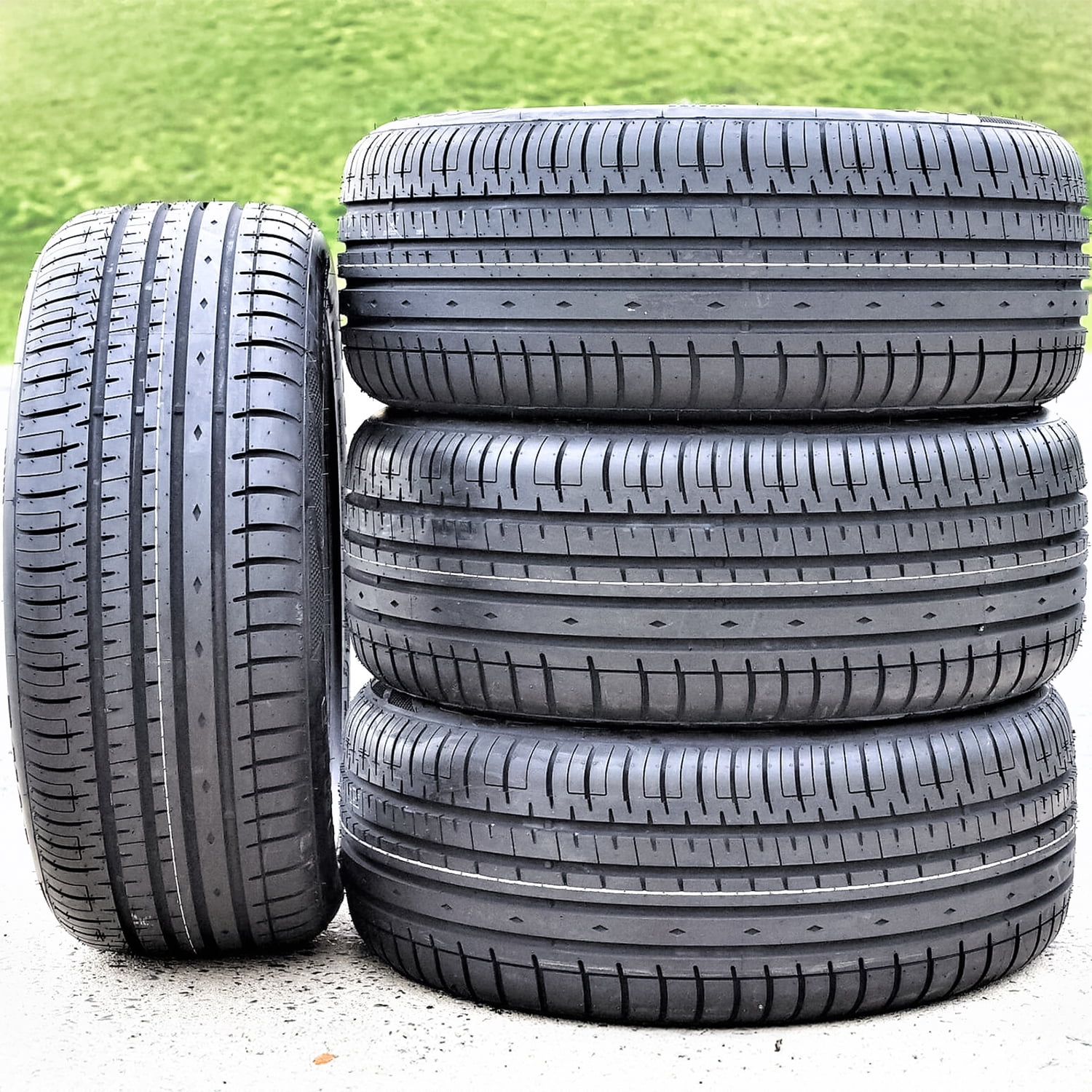 Set of 4 (FOUR) Accelera Phi-R 235/45R18 ZR 98Y XL A/S High Performance Tires Fits: 2010-12 Nissan Altima SR, 2013-14 Honda Accord Sport