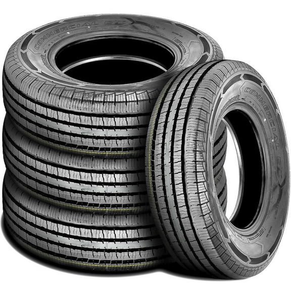 Set of 4 Americus Commercial L/T LT215/85R16 215/85R16 115/112Q E 10 Ply Light Truck Tires
