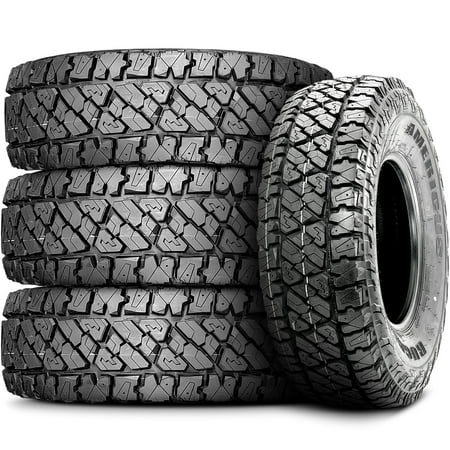 Set of 4 Americus Rugged A/TR 33X12.50R20 114S E 10 Ply dc r/t Rugged Terrain Light Truck Tires