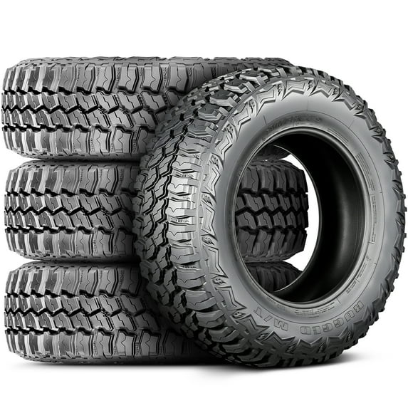 Set of 4 (FOUR) Americus Rugged M/T LT 265/75R16 123/120Q E (10 Ply) MT Mud Tires Fits: 2000-02 Dodge Ram 2500 Base, 2013-14 Toyota FJ Cruiser Base