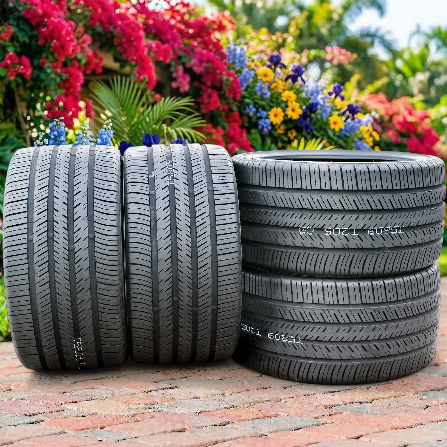 (FOUR) Atlas Force UHP 275/45R19 108W XL High Performance All Season Tires Fits: 2008-09 Acura MDX Base, 2008 Volkswagen Touareg TDI