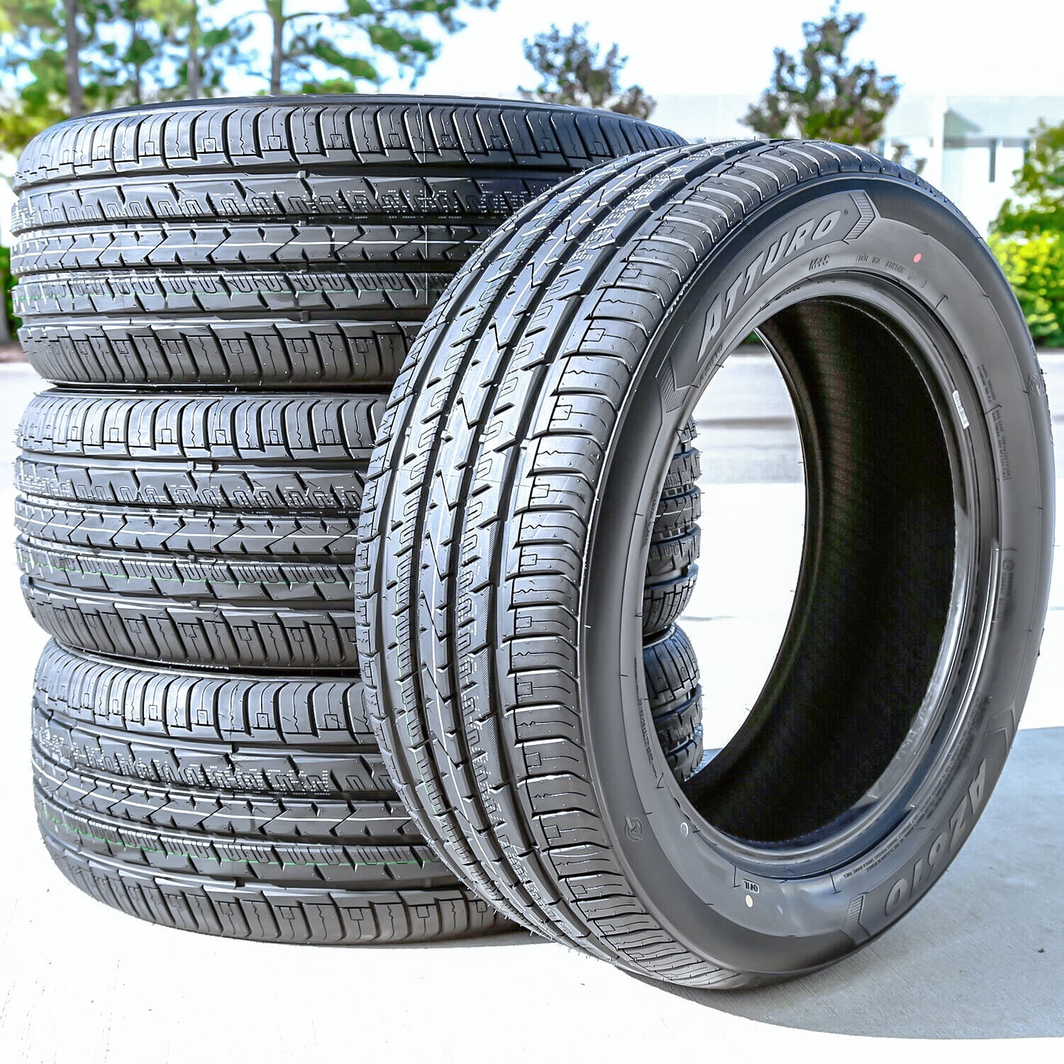 Set of 4 (FOUR) Atturo AZ610 245/65R17 111H XL A/S All Season Tires Fits: 2006 Ford Explorer XLT, 2017-19 GMC Acadia SLE