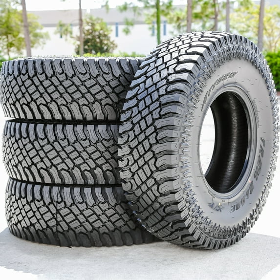 Set of 4 Atturo Trail Blade X/T 285/65R18 125/122Q E 10 Ply Extreme Terrain Light Truck Tires