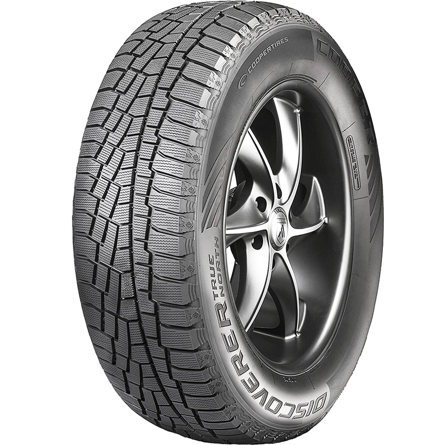 Set of 4 (FOUR) Cooper Discoverer True North 195/65R15 91T (Studless) Snow Winter Tires Fits: 2009-12 Honda Civic Hybrid-L, 2010-11 Toyota Prius Base