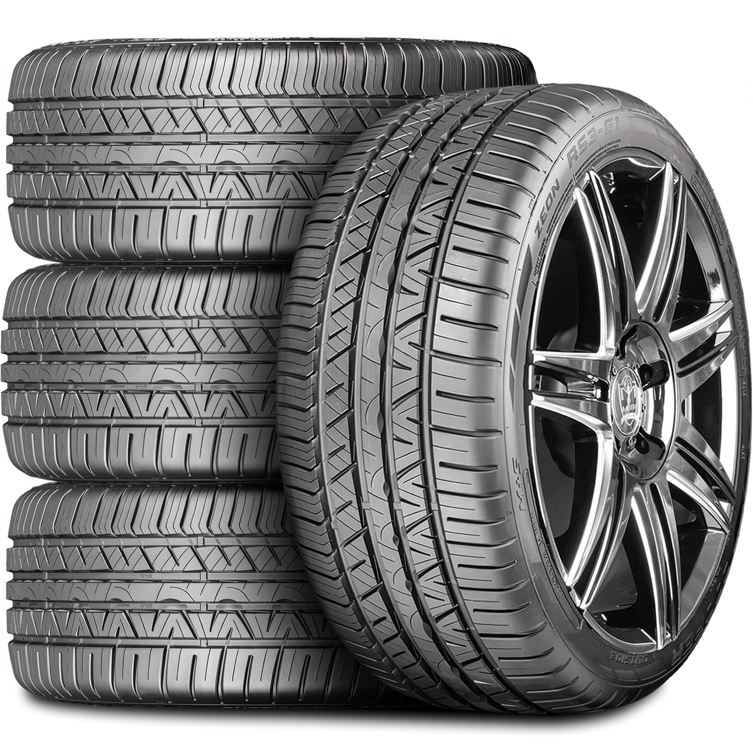 Set of 4 (FOUR) Cooper Zeon RS3-G1 205/50R17 93W XL A/S High Performance Tires Fits: 2017-19 Nissan Sentra SR Turbo, 2013-16 Nissan Sentra SR