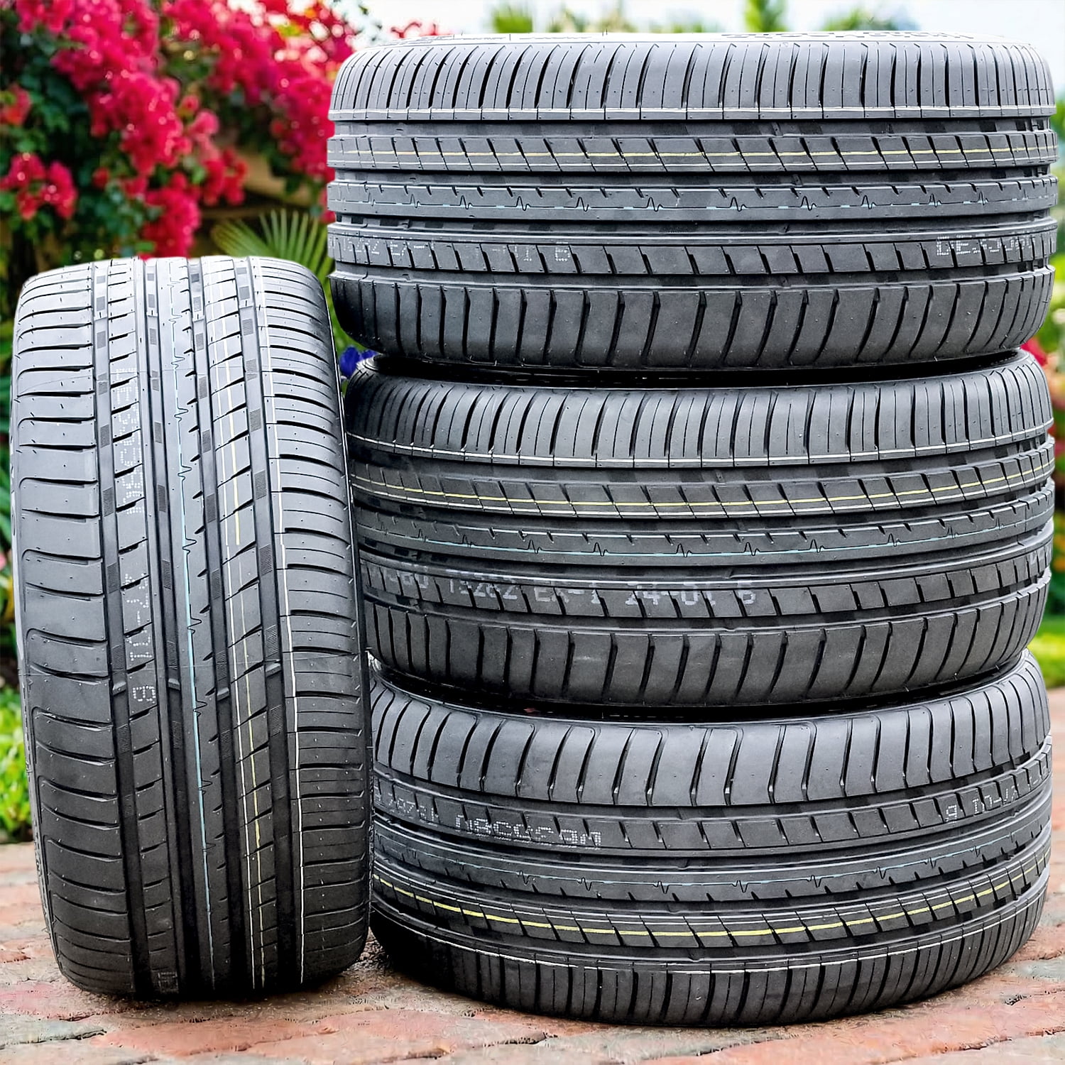 (FOUR) Cosmo MM 215/40R18 ZR 89Y XL A/S High Performance Tires Fits: 2012 Honda Civic Si HFP, 2013 Hyundai Veloster Turbo