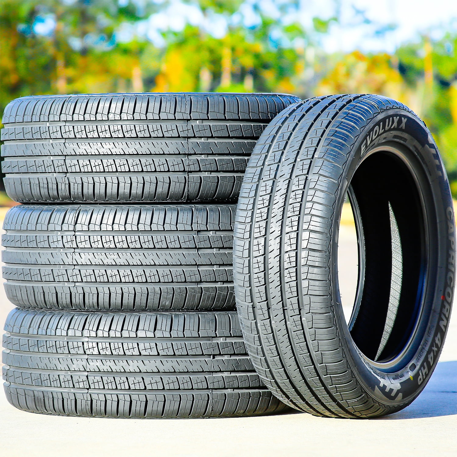 Set of 4 Evoluxx Capricorn 4X4 HP 235/60R18 107V XL Performance a/s All Season Tires