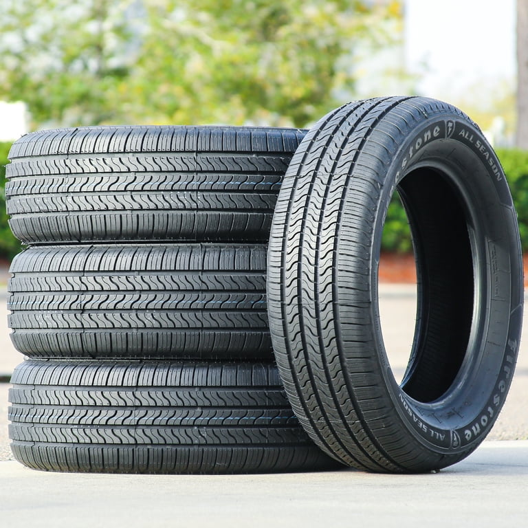 タイヤ4本セットfirestone firehawk 215/60r17 Firestone Set of 4 All Season Tires 215/60R17 96T - Long Lasting