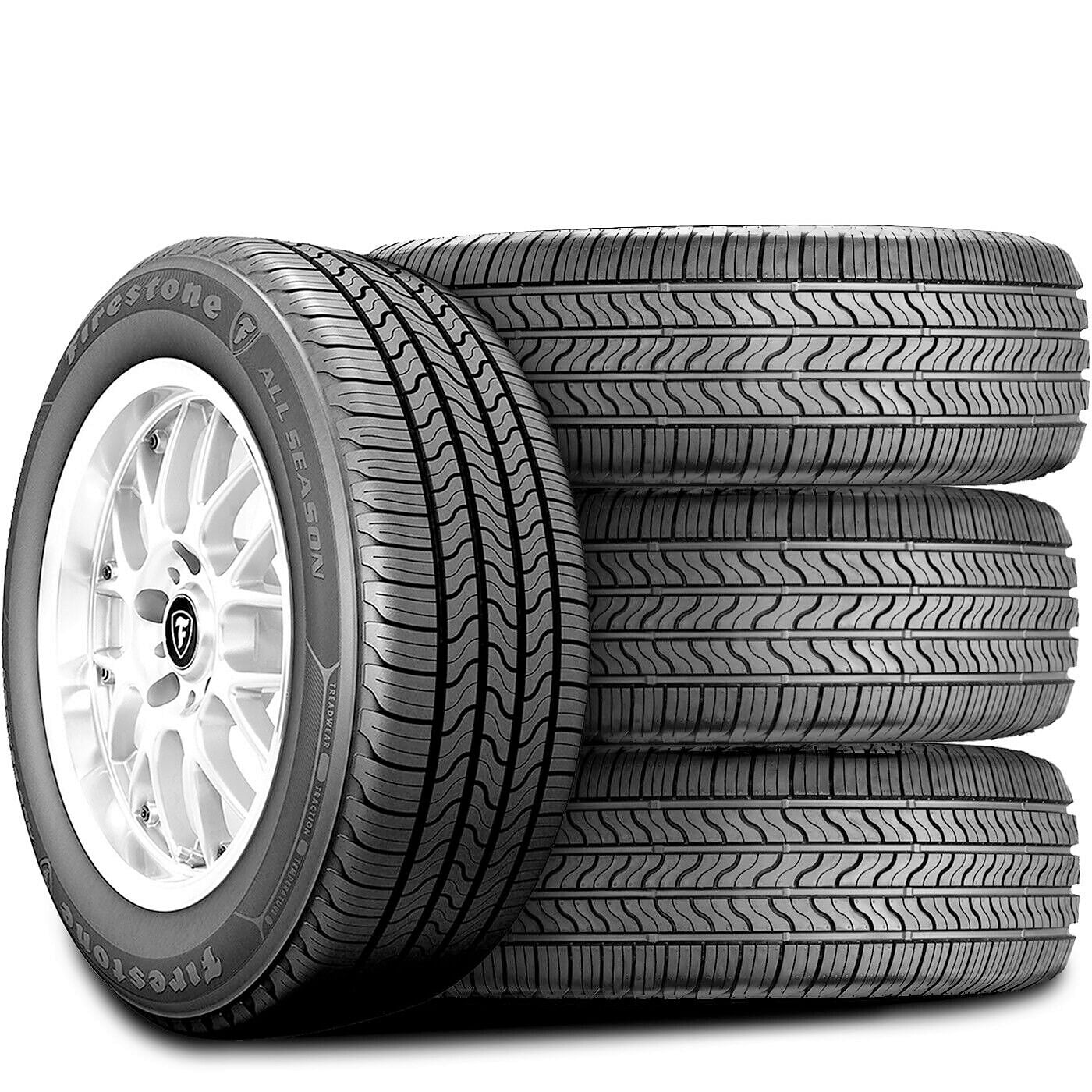 Set of 4 (FOUR) Firestone All Season 225/60R18 100T A/S All Season Tires Fits: 2018-23 Chevrolet Equinox LT, 2017-18 Subaru Outback 3.6R Touring
