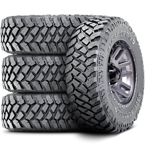 Set of 4 (FOUR) Firestone Destination M/T2 LT 245/75R17 Load E 10 Ply MT Mud Tires Fits: 2011-13 Chevrolet Silverado 2500 HD WT