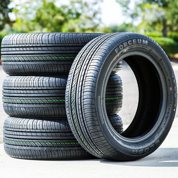 Set of 4 (FOUR) Forceum Ecosa 195/55R15 89V XL A/S All Season Tires Fits: 2007-08 Honda Fit Sport, 1999-2000 Honda Civic Si