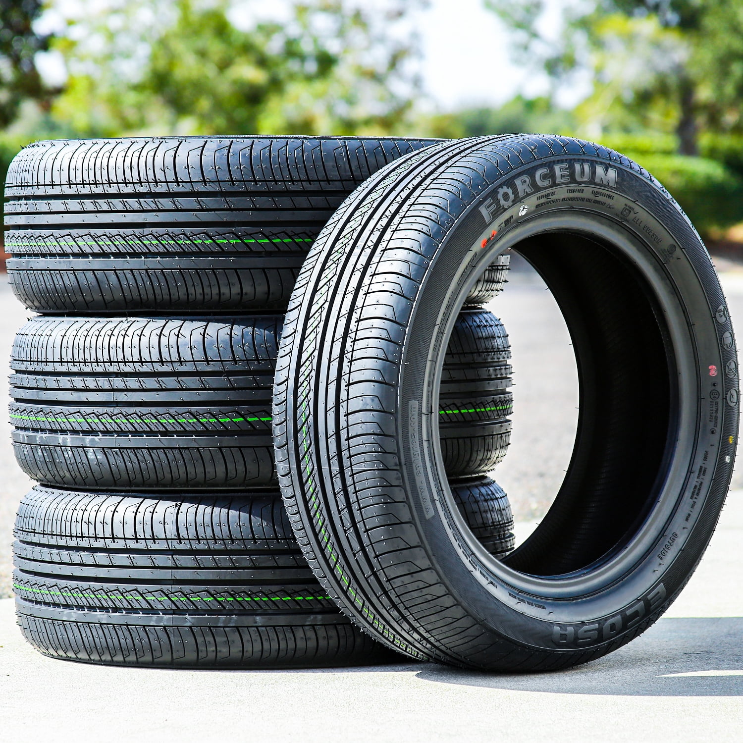 (FOUR) Forceum Ecosa 195/60R16 89V A/S All Season Tires Fits: 2008-14 Scion xD Base