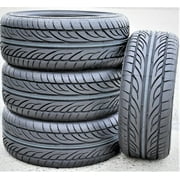 Set of 4 FOUR Forceum Hena 215/45R17 ZR 91W XL A/S High Performance Tires Fits 2011-13 Honda Civic Si, 2010-11 Toyota Prius Base