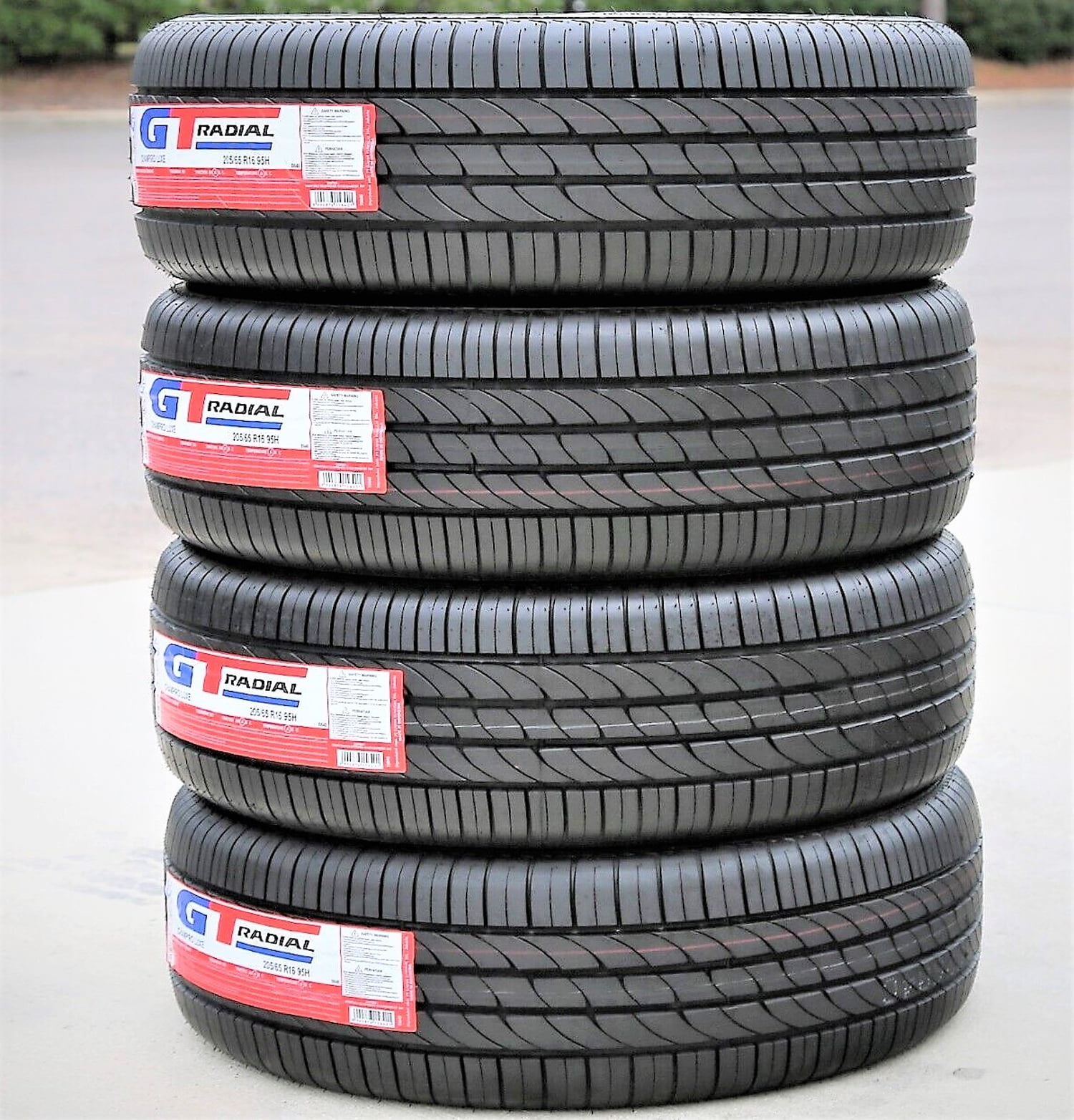 GT Radial Champiro Luxe Tires Set of 4, 205/65R16 95H, Fits 
