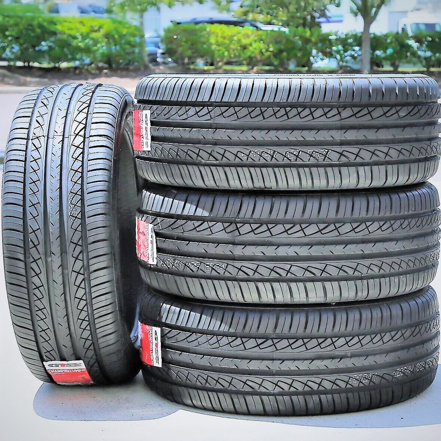 Set of 4 (FOUR) GT Radial Champiro UHP A/S 245/45ZR19 245/45R19 98Y AS Performance Tires Fits: 2010-14 Ford Mustang GT, 2014-16 Chevrolet Impala LTZ