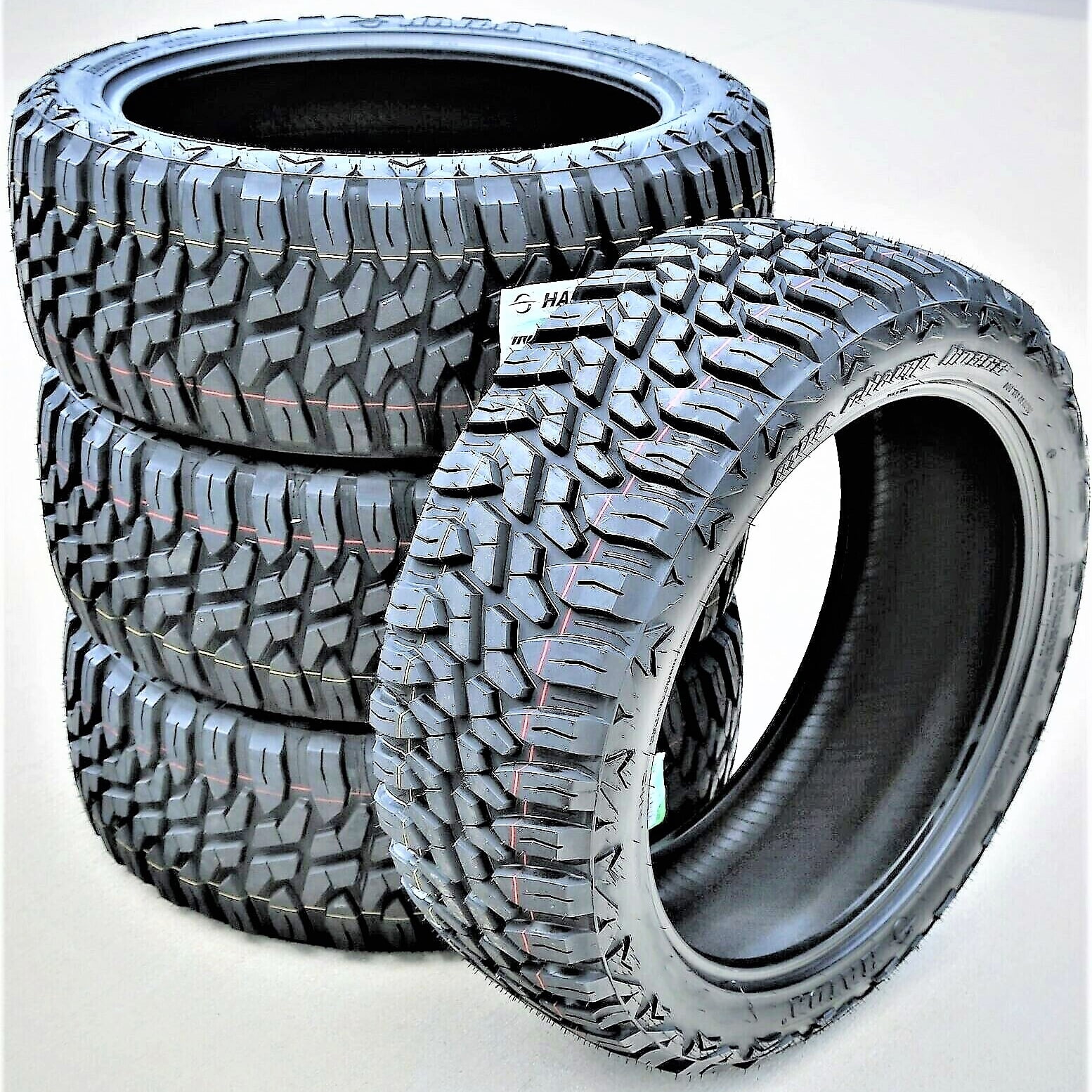 Set of 4 (FOUR) Haida Mud Champ HD868 275/60R20 115S MT M/T Mud Tires Fits: 2016-18 Ram 1500 HFE, 2019-23 Chevrolet Silverado 1500 LT Trail Boss