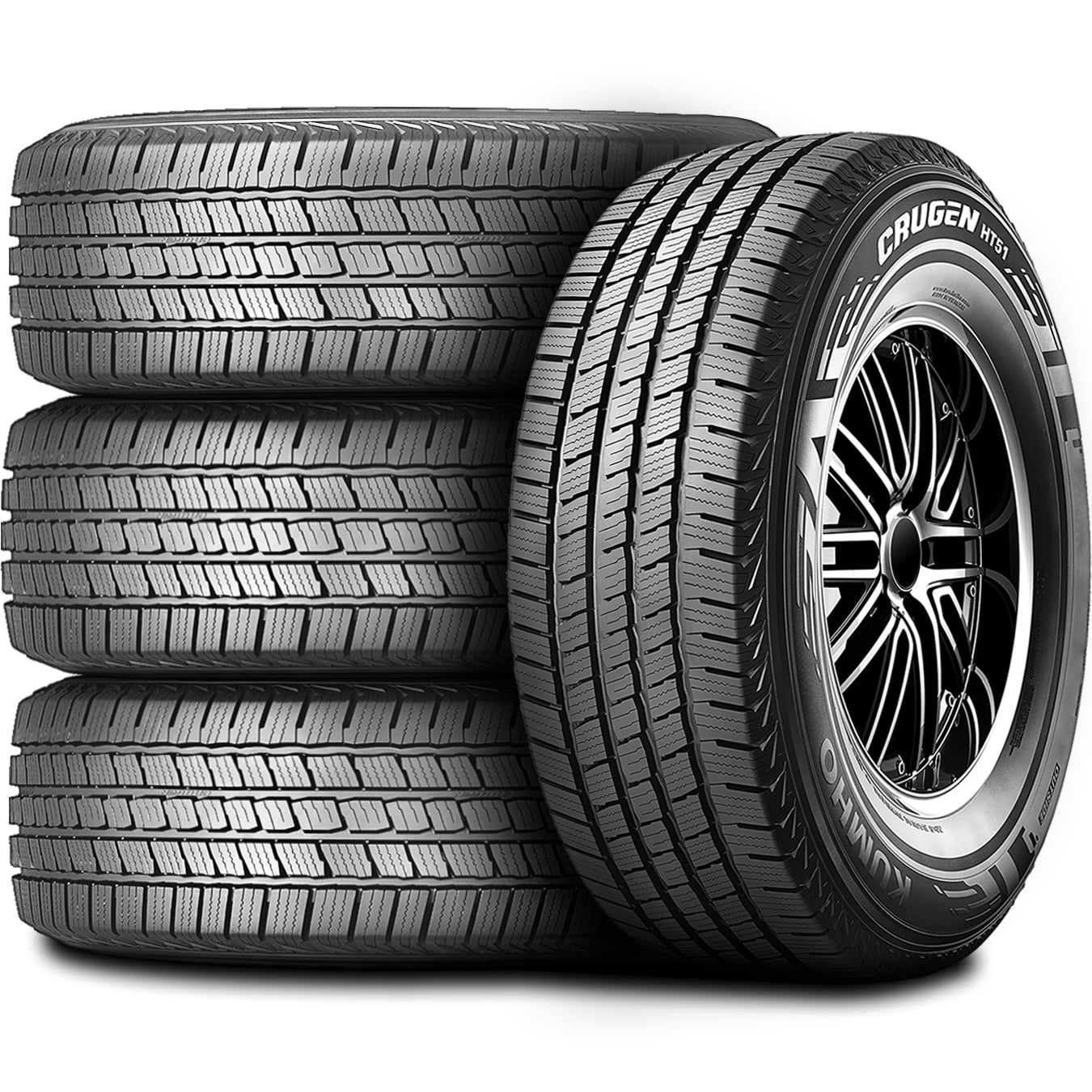 Set of 4 (FOUR) Kumho Crugen HT51 LT 245/75R16 Load E 10 Ply Light ...
