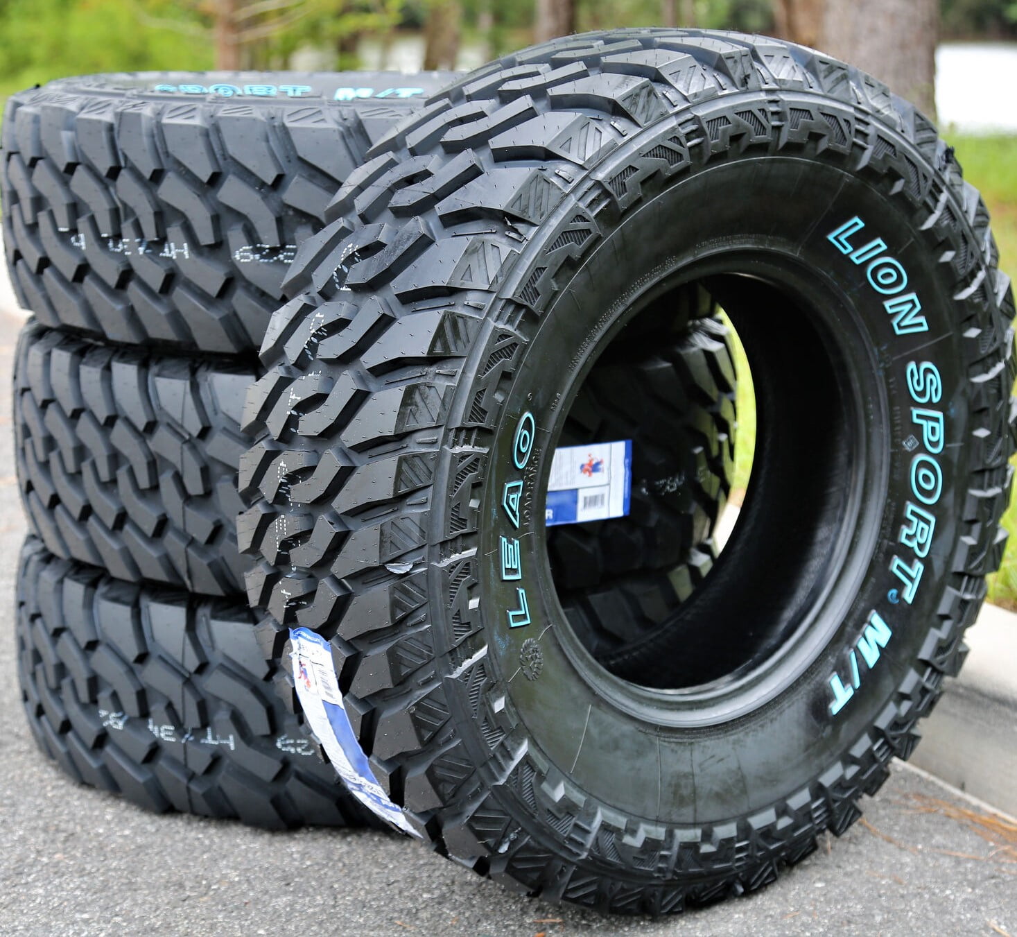 Set of 4 (FOUR) Leao Lion Sport MT LT 285/75R16 126/123Q Load E 10 Ply M/T Mud Tires