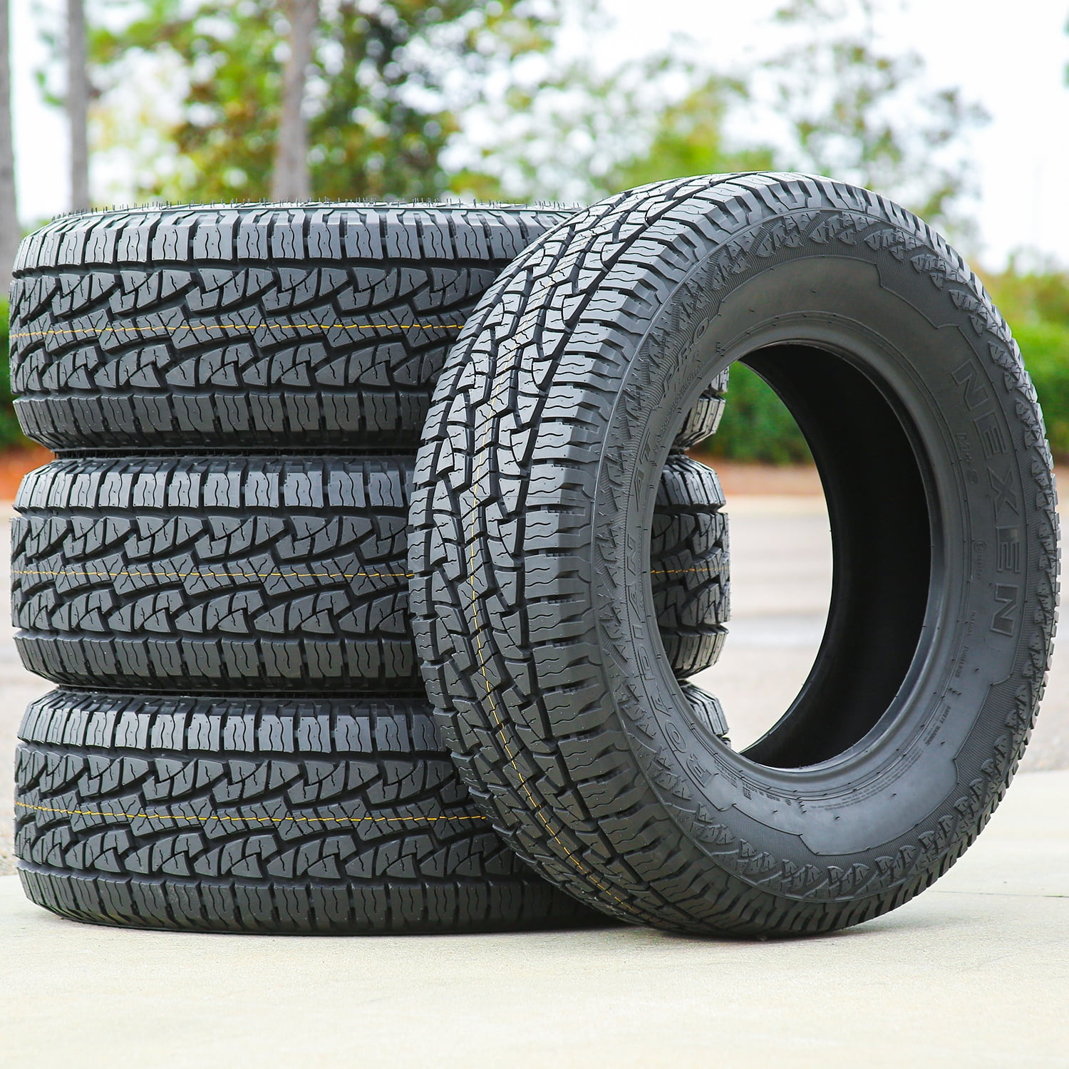 Set of 4 (FOUR) Nexen Roadian AT Pro RA8 LT 315/70R17 121S E 10 Ply A/T All Terrain Tires Fits: 2017-22 Ford F-150 Raptor, 2003-09 Hummer H2 Base