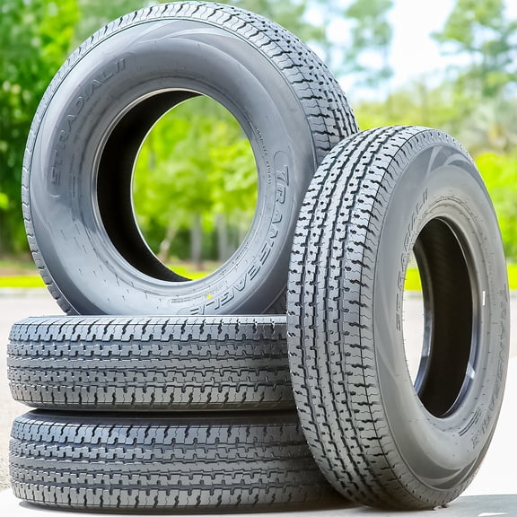 Transeagle ST Radial II 205/75R15 107/102L D 8 Ply All-Season Steel Belted Trailer Set of 4 Tires