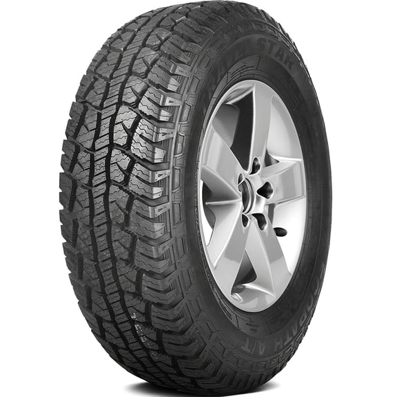 Set of 4 (FOUR) Travelstar Ecopath A/T 265/70R17 115T AT All Terrain Tires Fits: 2014-18 Chevrolet Silverado 1500 WT, 2010-21 GMC Sierra 1500 SLE