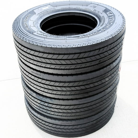 Set of 4 Venom Power Primo Hauler All Steel ST225/75R15 225/75R15 121/117M F 12 Ply Trailer Tires