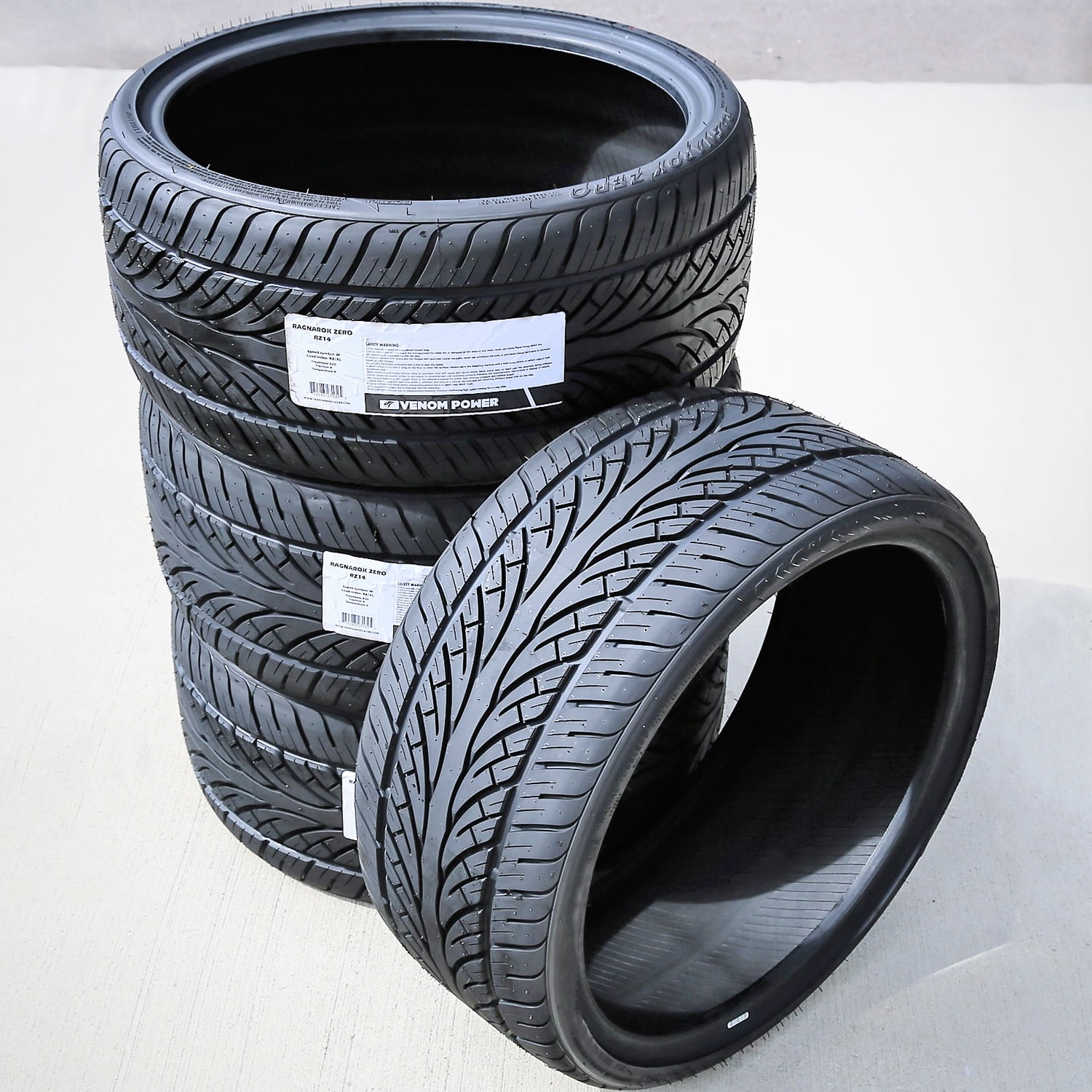 Set of 4 Venom Power Ragnarok Zero 295/25ZR22 295/25R22 97W XL High ...