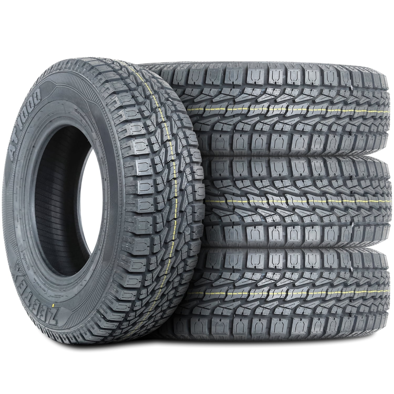 (FOUR) Zeetex AT1000 255/65R16 109T A/T All Terrain Tires Fits: 1999-2004 Nissan Frontier SE, 2005-07 Dodge Dakota Laramie