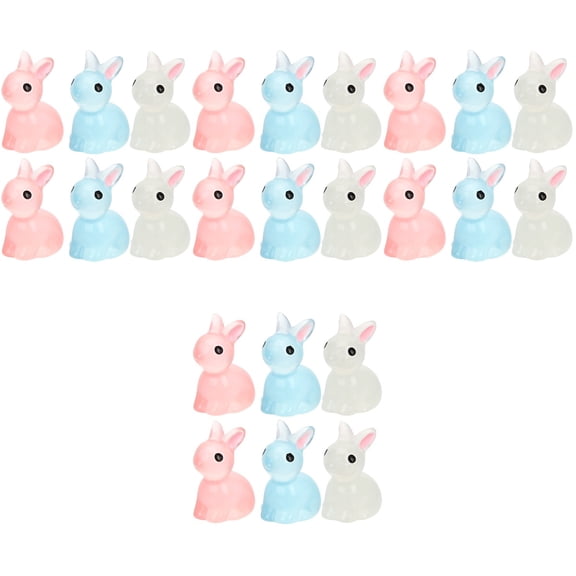 SOPOTUTU Small Bunny Decorative Figurine Assorted Colors for Indoor Outdoor Garden Decoration and Home