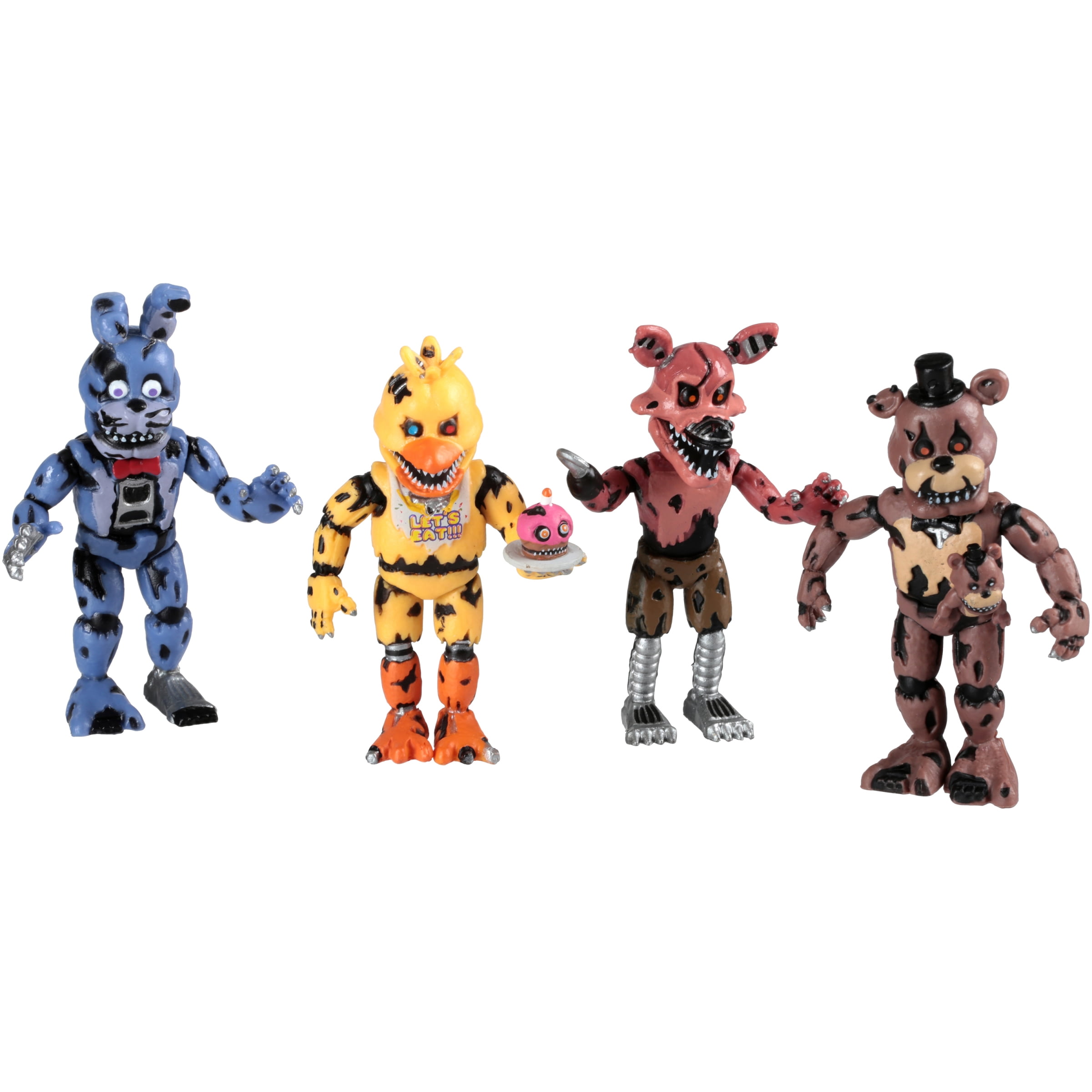 Set of 4 Five Nights at Freddy's 2 Mini Toy Figures 11 