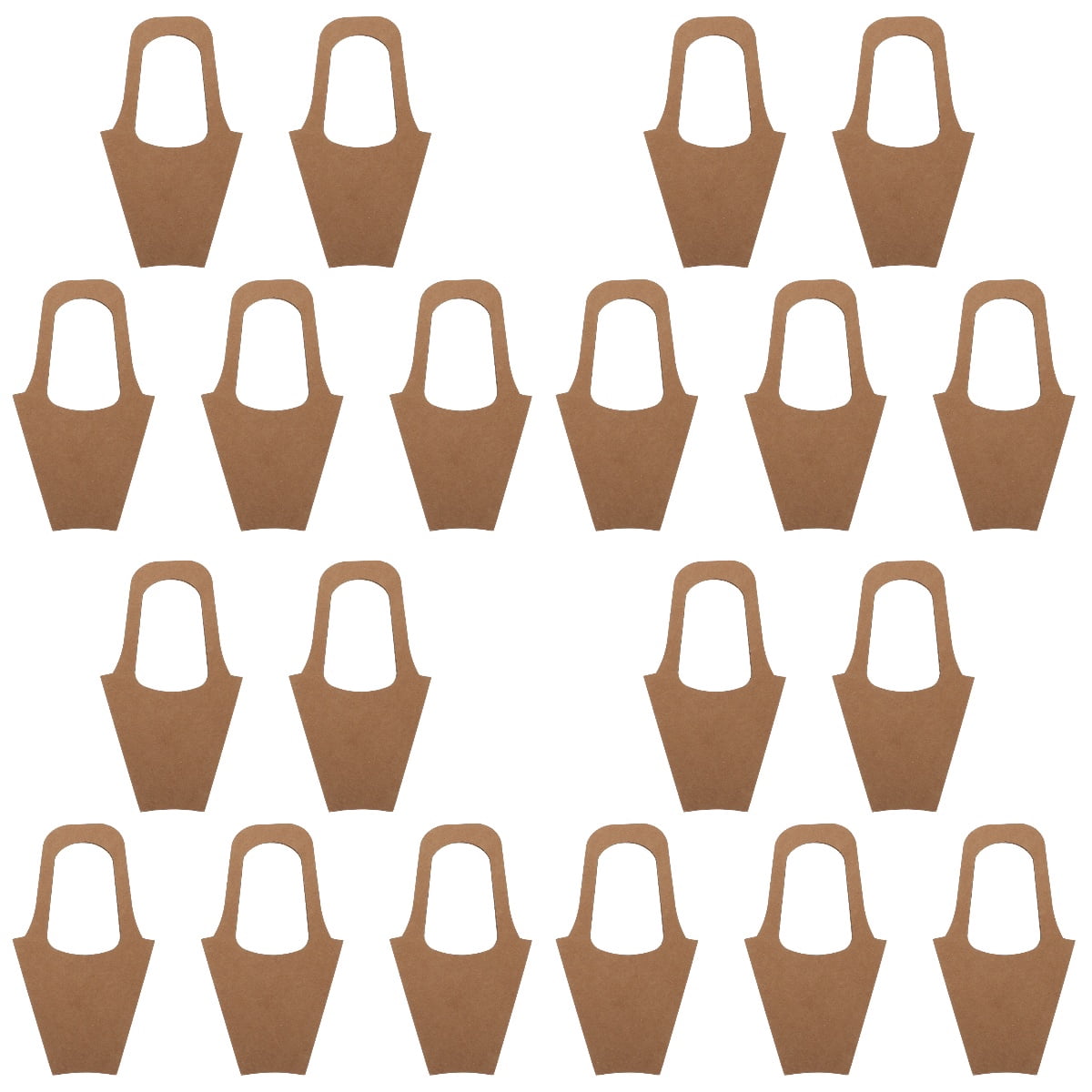 SOPOTUTU Khaki Bouquet Wrapping Bags Practical Design for Fresh Plants 20Pcs