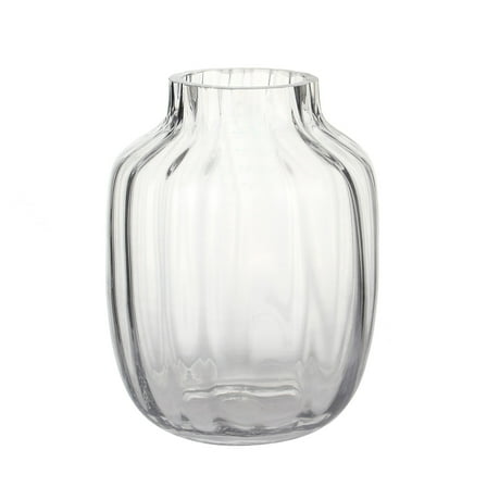 Set of 4 Fluted Glass Vase