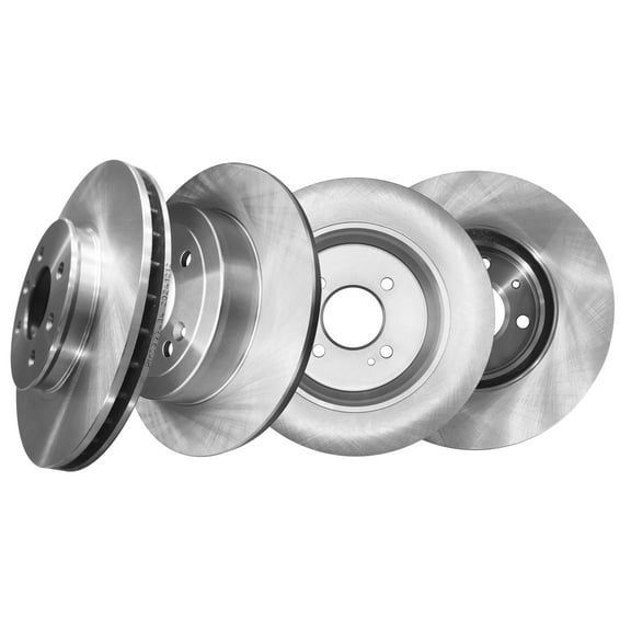 Set of 4 Front 255.8mm-Rear 262mm Brake Disc Rotors For 2012-2017 Hyundai Accent