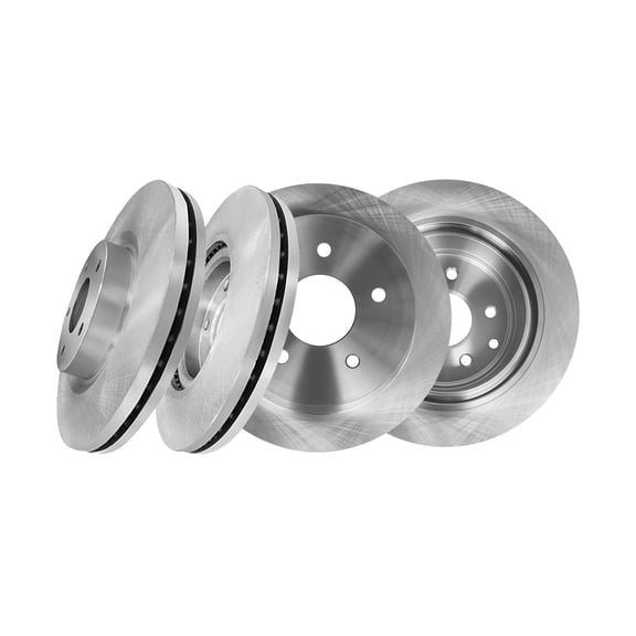 Set of 4 Front 296mm-Rear 291.5mm Brake Disc Rotors For 2007-2013 Nissan Altima
