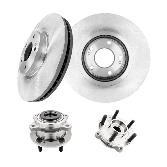 Set of 4 Front 300mm Brake Disc Rotors-Wheel Hub Bearing Assembly For 2011-2013 KIA Sorento