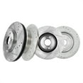 thumbnail image 1 of Set of 4 Front 330mm-Rear 333.8mm Drilled Slotted Brake Disc Rotors For 2009-2015 Honda Pilot, 1 of 6
