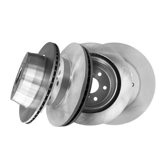 Set of 4 Front 330mm-Rear 345mm Brake Disc Rotors For 2013 Chevrolet Avalanche