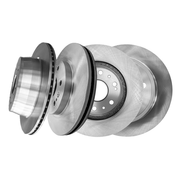 Set of 4 Front 330mm-Rear 345mm Brake Disc Rotors For 2015-2020 Chevrolet Suburban