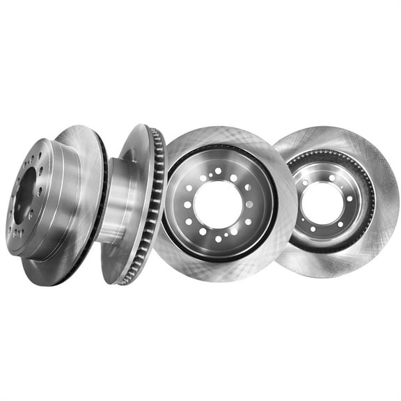 Set of 4 Front 338mm-Rear 312mm Brake Disc Rotors For 2010-2022 Lexus GX460