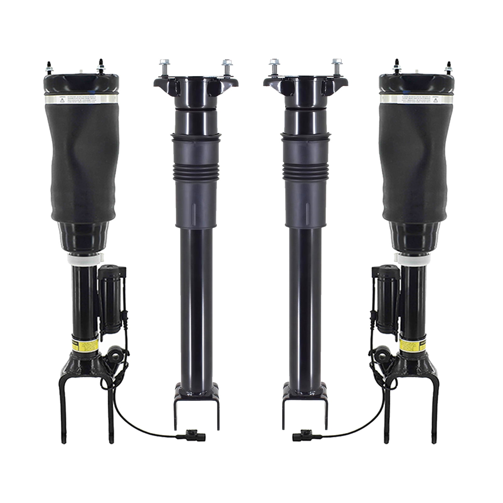 Set of 4 Front Air Airmatic Suspension Spring Strut-Rear Air Shock ...